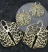 Xylem Geometric Brass Hangers / Earrings